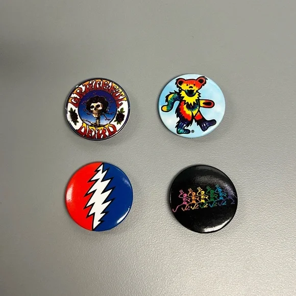 Grateful Dead button pins - Picture 1 of 4